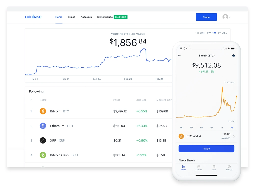 Coinbase online trading